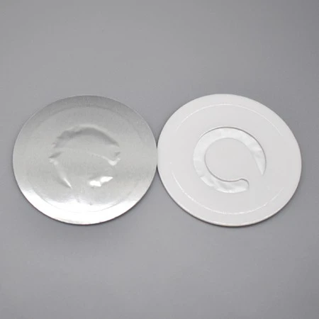 Easy Open Ring Peel One Piece Aluminum Foil Induction Seal Liner For PE/PET/PP Oil Bottle